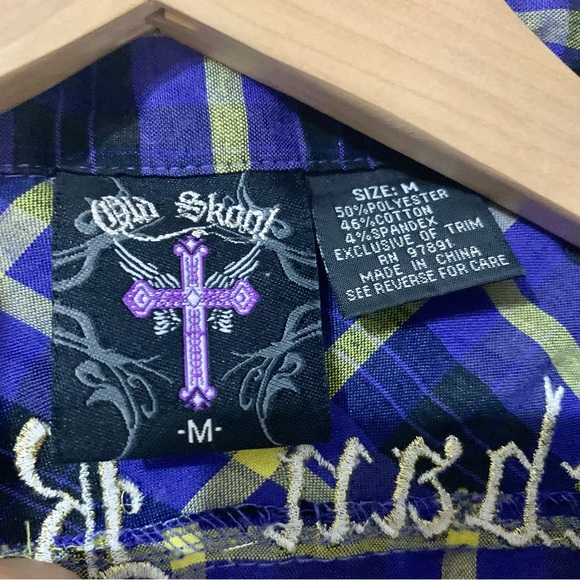 Old Skool Plaid Button Down Shirt - Picture 4 of 4